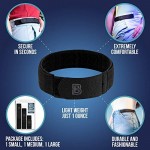 BeltBro For Women No Buckle Elastic Belt — 3 Pack (S M L) — Fits 1 Inch Belt Loops Easy To Use