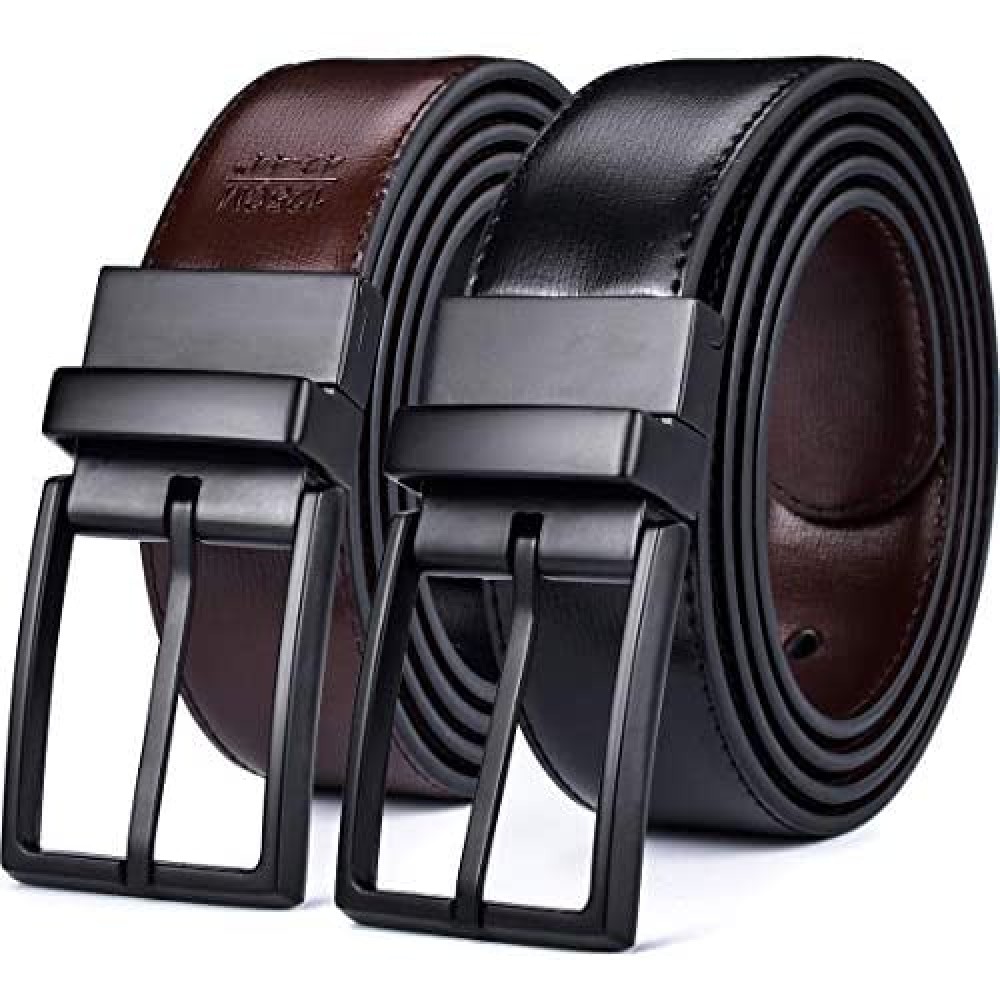 Beltox Fine Men's Dress Belt Leather Reversible 1.25