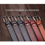 Buffway Belts for Men with Real Solid Leather and Buckle Durable Heavy Duty 1.5 Men's Dress and Casual Belt