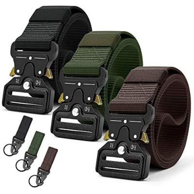Doopai Tactical Belt Military Style Quick Release Metal Buckle Belt 1.5" Heavy-Duty Nylon Riggers Belts for Men