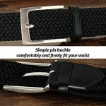 Elastic Brdided Belt WONDAY Stretch Woven Belt-Fabric Casual Belt for Men and Women