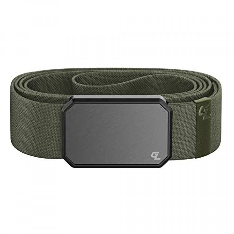 Groove Belt by Groove Life - Men's Stretch Nylon Belt with Magnetic Aluminum Buckle Lifetime Coverage