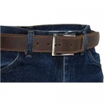 Hide & Drink Men's Two Row Stitch Leather Belt Handmade :: Bourbon Brown