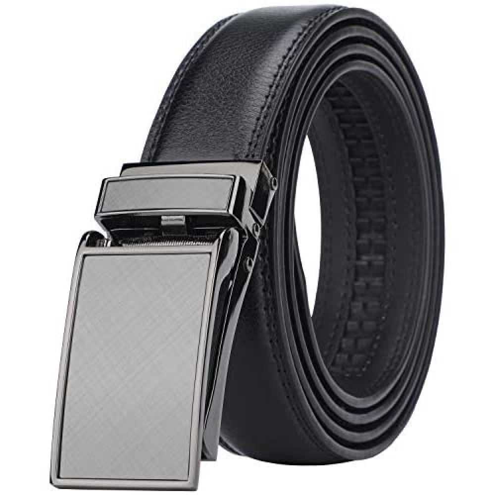 HIMI Men's Comfort Genuine Leather Ratchet Dress Belt with Automatic ...