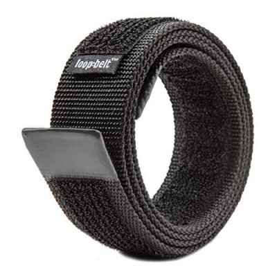 Loopbelt No-Scratch Web Belt with Rubber Coated Tips and Advanced Hook & Loop Fasteners
