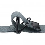 Maikun Mens & Womens Canvas Belt with Black D-ring 1 1/2 Wide Extra Long Solid Color