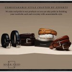Mark Fred Men's Genuine Leather Dress Belt Handmade 100% Cow Leather