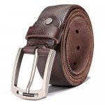 Men's 100% Italian Cow Leather Belt Men With Anti-Scratch Buckle Packed in a Box
