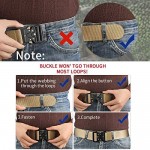 Men's Tactical Belt，2 Pack Military Belts for Men Tactical with Quick Release