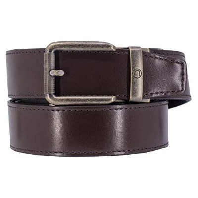 Nexbelt - Belt with No Holes - Rogue Espresso CCW Brown Leather EDC Gun Belt for Men with Ratchet Buckle
