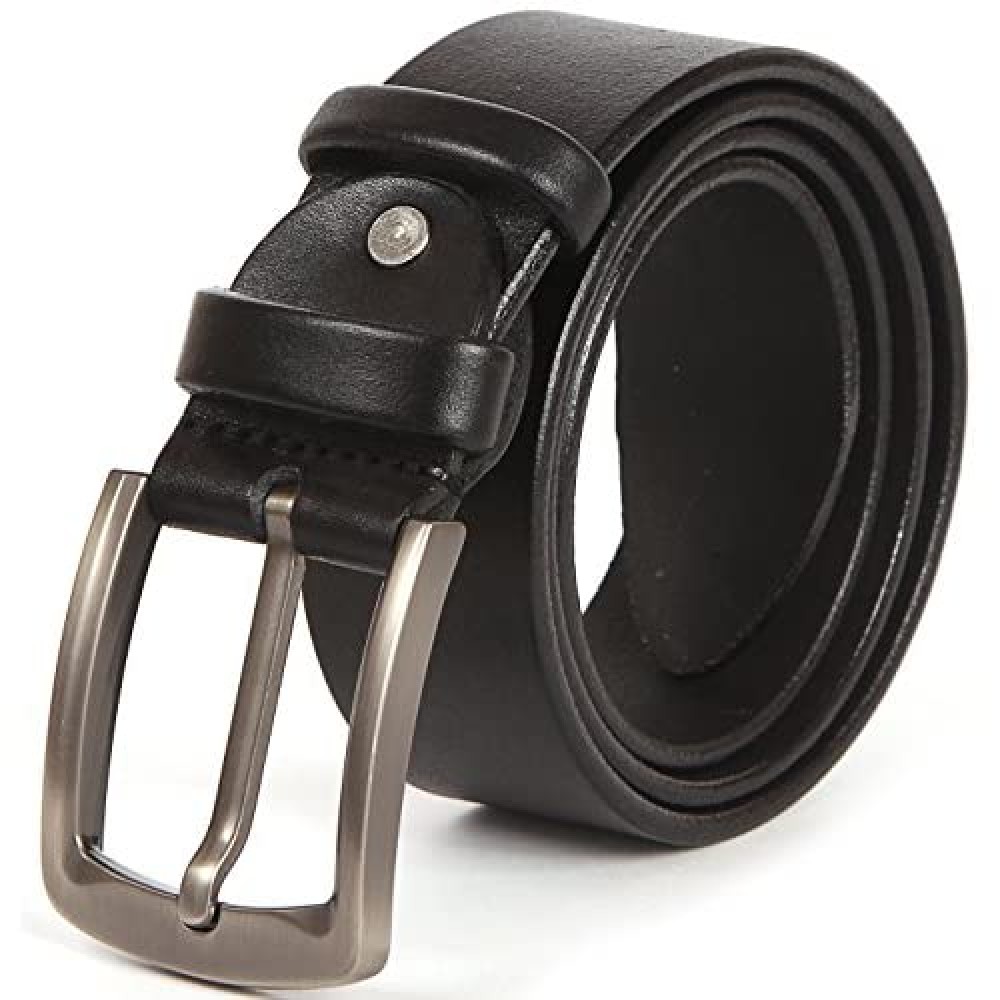 Solid Leather Goods Men's Belt - Full Grain Heavy Duty Leather Belts ...