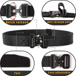 Tactical belt Durable nylon belt with quick release metal buckle 1.5 x 4 ft.