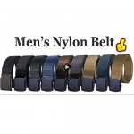 WYuZe 2 Pack Nylon Belt Outdoor Military Web Belt 1.5 Men Tactical Webbing Belt