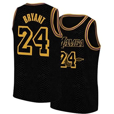 Black Mamba Jersey Shirt for Men Los Angeles Jersey Basketball Player Number 24 Legendary Athlete Jersey
