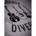 Celebrate Diversity | Funny Guitar Player Musician Music Joke Men Women T-Shirt