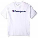 Champion Men's Classic Jersey Script T Shirt -3 Piece Bundle Includes 2 Shirts Free BE Bold Gym Tote Bag Genie Outlet