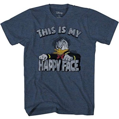 Donald Duck Angry Grumpy This Is My Happy Face T-shirt