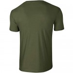 Gildan Men's Softstyle Ringspun T-shirt - Large - Heather Military Green