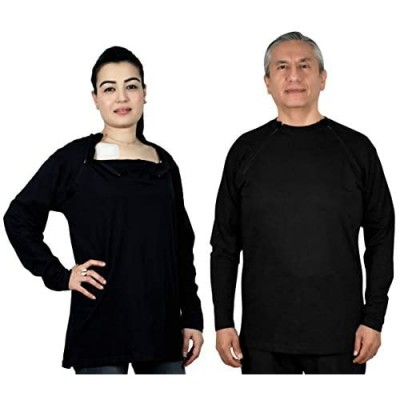 Inspired Comforts Chemotherapy Port Access Shirt with Discreet Dual Zippers