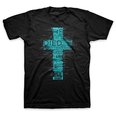 Kerusso - He Died so That we May Live - Cotton Mens Christian T-Shirt