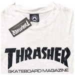 Qzlclub Thrasher Skateboard Magazine Flame Logo Short Sleeve T-Shirt for Men/Women