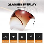 100 Classic Multicolor Protective Sunglasses Lightweight Visor Full Face Cover UV 400 for Men and Women