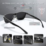 ATTCL Men's Retro Metal Frame Driving Polarized Sunglasses For Men