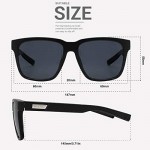 MAXJULI Polarized Sunglasses for Big Heads Men Women (not fit xl size) 8023