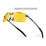 Night Driving Glasses / Polarized Sports Night Vision Glasses - Anti-glare | UV 400 Protection | Night Driving | Fishing | Outdoor Sport | Unisex Eyewear