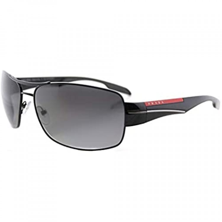 Prada Linea Rossa Men's PS 53NS Sunglasses Black/Polar Grey Gradient 65mm
