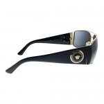 Versace VE 2163 100287 Gold Metal Aviator Sunglasses Grey Lens