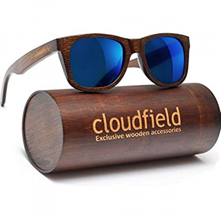 Wood Sunglasses Polarized for Men and Women - Bamboo Wooden Sunglasses Sunnies - Fishing Driving Golf