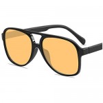 YDAOWKN Classic Vintage Aviator Sunglasses for Women Men Large Frame Retro 70s Sunglasses