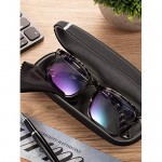 3 Pieces Hard Shell Clamshell Eyeglasses Case Protective Sunglasses Case Portable Glasses Protection Case with 3 Pieces Glasses Cloth
