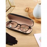 3 Pieces Hard Shell Eyeglass Case for Reading Glasses Spectacles Small Sunglasses Pocket Size Cases