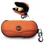 BLUPOND Sunglasses Case Semi Hard EVA Shell with Metal Hanging Hook Belt Clip Sun Glasses Storage