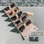 BOSHKU Sunglasses Organizer 5-Slot EyeGlasses Storage Display Travel Case