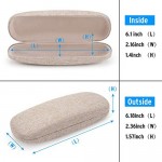 Burva Glasses Case Hard Shell Eyeglasses Case Protective Case for Eyeglasses Sunglasses with Cleaning Cloth for Men and Women
