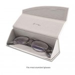 Designer Hardshell Eyeglass Case Foldable Trifold Case for Eyeglasses Sunglasses Reading Glasses