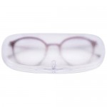EZESO Glasses Case Spectacle Case Box Magnetic Closure Plastic Translucent Eyeglass Case
