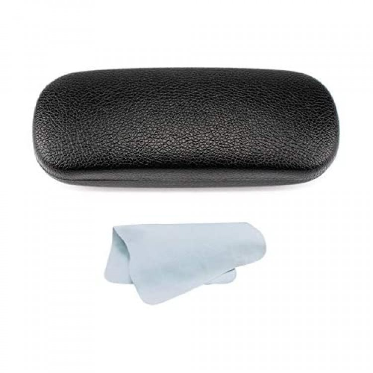 Glasses Case，Glasses Case Hard Shell Fit for All Glasses，Eyeglass Cases with Eyewear Cloth for Women Men Adults Children