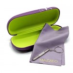 Hard Shell Glasses Case Kit With a Cleaning Cloth and Repair Tool For Men or Women