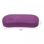 Large Hard Shell Eyeglass Case Holder + Pouch For Glasses And Sunglasses Unisex + Microfiber Cloth