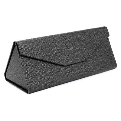 Leajoy Foldable Glasses Case Triangle Sunglasses Cases Available in Cute Pattern and Solid Colors 2 Pack