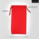 Microfiber Pouch Pouch For Sunglasses & Eyeglasses Cleaning Cloth Premium Quality With Drawstring Closure 12 Pcs. 3.5x7