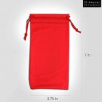 Microfiber Pouch Pouch For Sunglasses & Eyeglasses Cleaning Cloth Premium Quality With Drawstring Closure 12 Pcs. 3.5x7