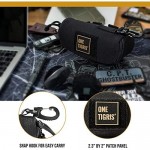 OneTigris Eyeglasses Hard Case Tactical Molle Zipper Sunglasses Carrying Case 1000D Nylon with Clip