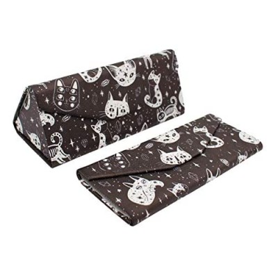REAL SIC Halloween/Horror/Occult Glasses Case - Eco Leather Magnetic Folding Hard Case for All Glasses