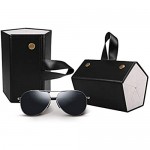 SMARTTOP 5-Slot Travel Sunglasses Organizer Collector - PU Eyeglasses Storage Case Box -Multiple Hanging Eyewear Holder Display