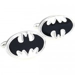 Badmen Super Hero Collection Batman Men’s Classic Formal Occasions Cufflinks and Tie Clip Bar Set (3p cufflinksA)